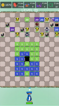 Bot and balls. Brick breaker screenshot