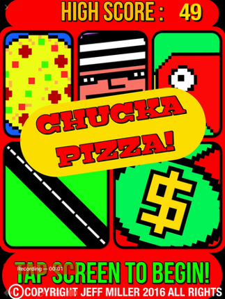 ‘Chucka Pizza’ game source code & assets programmed on iPad screenshot