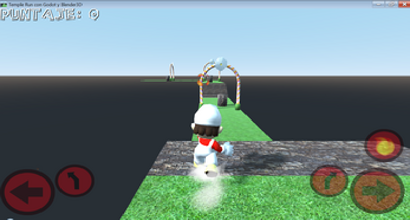 Temple Run 3D Con Godot engine y Blender screenshot