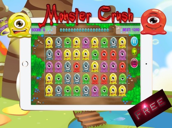 Monster Crush Adventure - Game Match 3 Puzzle Busters For Kids Free screenshot
