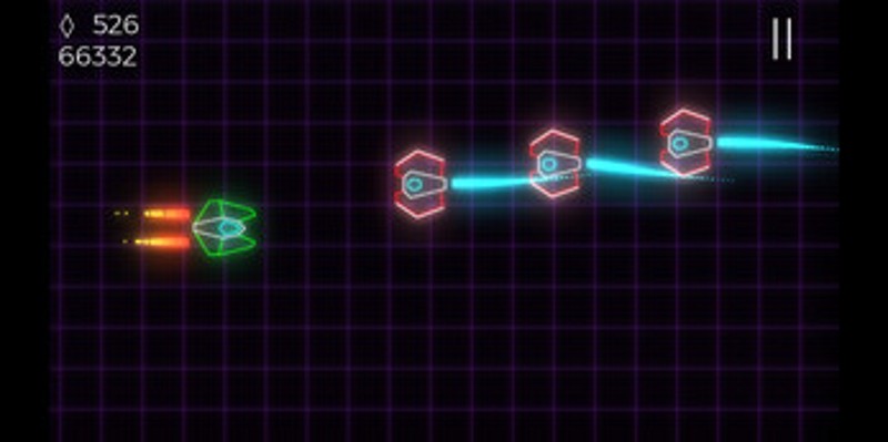 Neon Light Spaceship screenshot