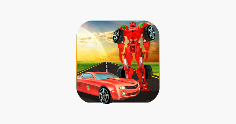 Robot Car Fighting Street 3D Image