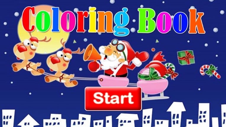 Snowman and merry christmas picture coloring book Image