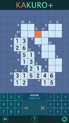 Kakuro Plus. Cross-Sums. Image