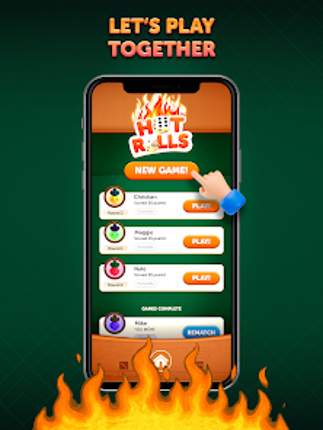Hot Rolls Dice Strategy Game screenshot