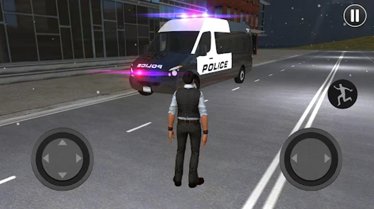 American Police Van Driving screenshot