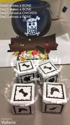 Potions 101, AR Dice Game (GGJ Prototype) screenshot