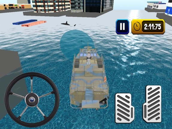 Navy Boat Parking &amp; Army Ship Driving 3d Simulator Image