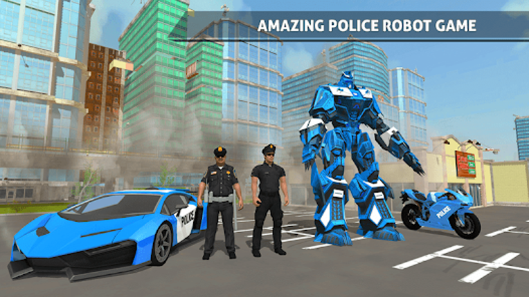 Police Robot Car Transporter screenshot