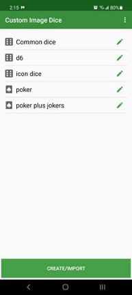 Story Icon Dice: A Set for the Custom Image Dice app screenshot