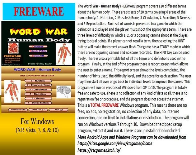 Games like Word War - Human Body