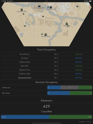 War Report for Foxhole screenshot