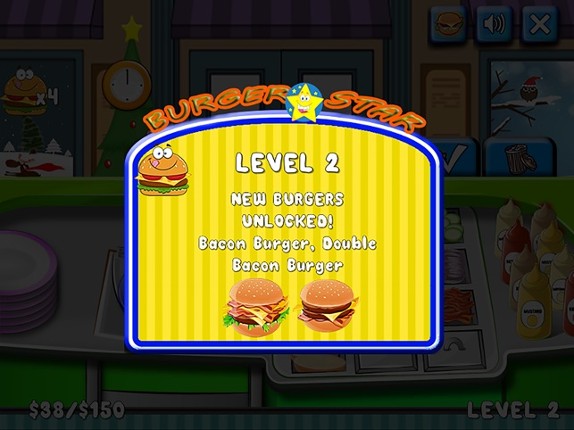 Burger game kids cooking shop free app screenshot