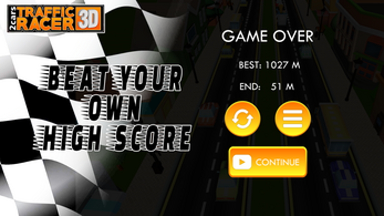 2 Cars Traffic Racer 3D screenshot
