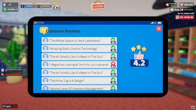 Laundry & Supermarket Simulator screenshot