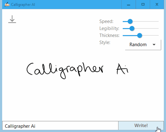 Calligrapher AI Image