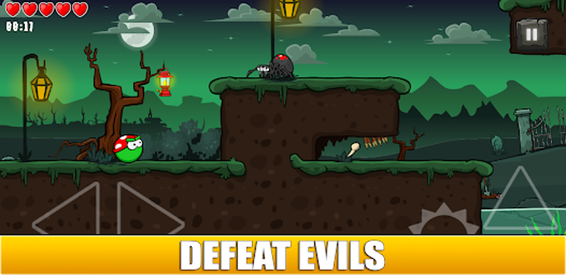 Spike bounce ball: helloween screenshot