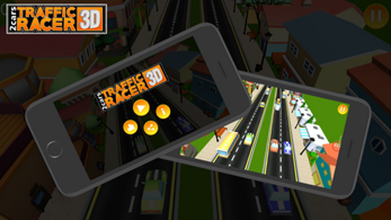 2 Cars Traffic Racer 3D screenshot