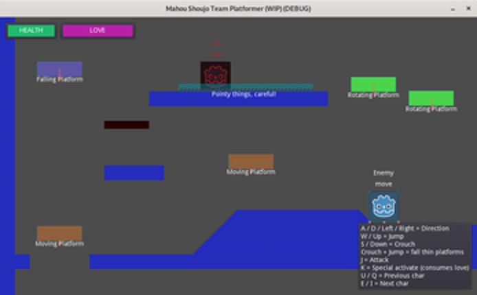 Mahou Shoujo Team Platformer (WIP) Image