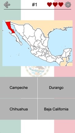 Mexican States - Quiz about Mexico screenshot