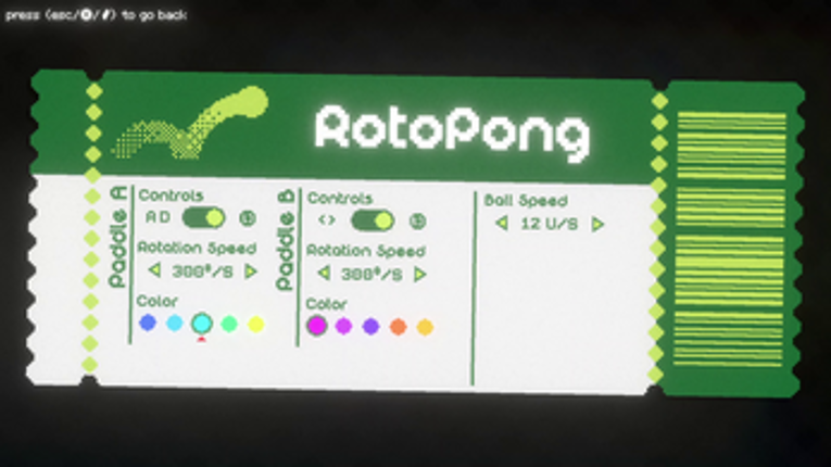 RotoPong screenshot