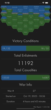 War Report for Foxhole screenshot