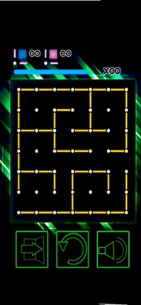 Dots and boxes neon timbiriche screenshot