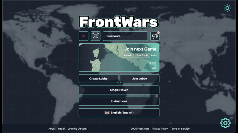 FrontWars screenshot
