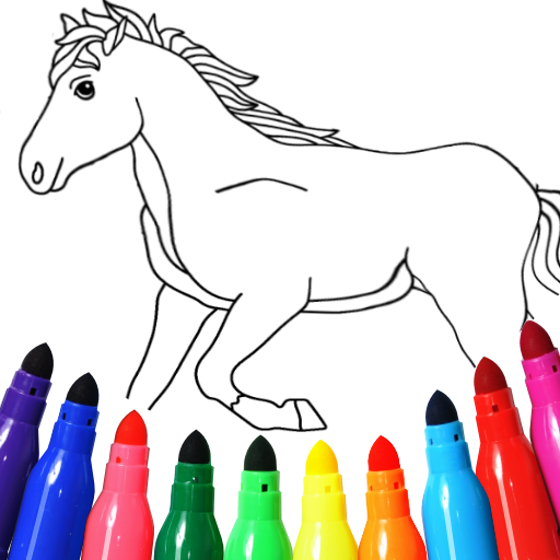 Games like Horse coloring pages game