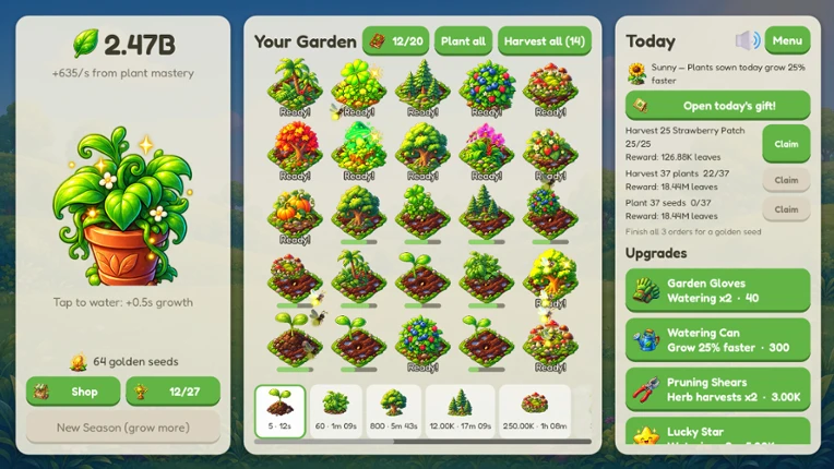 Idle Garden screenshot