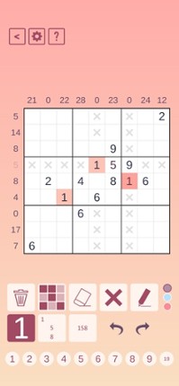 Sandwich Sudoku screenshot