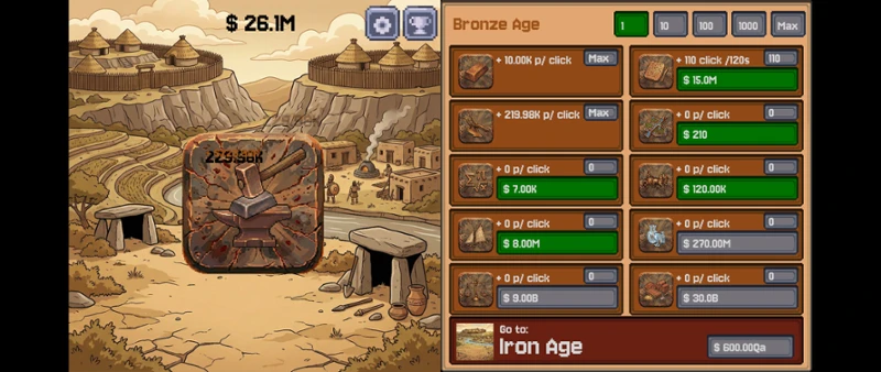 Stone to Silicon - Idle Clicker screenshot