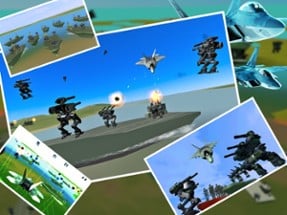 AirFighter VS Mech Robot Batle Image