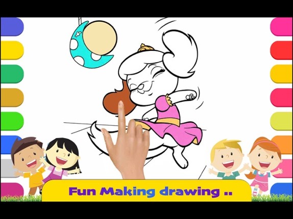 Coloring Finger Painting Games screenshot