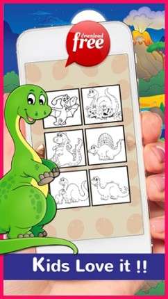 DinoArt Dinosaurs Coloring Book For Kids &amp; Toddler Image