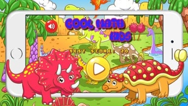 Dinosaur Kid Game - 1st Grade Math Number Counting Image