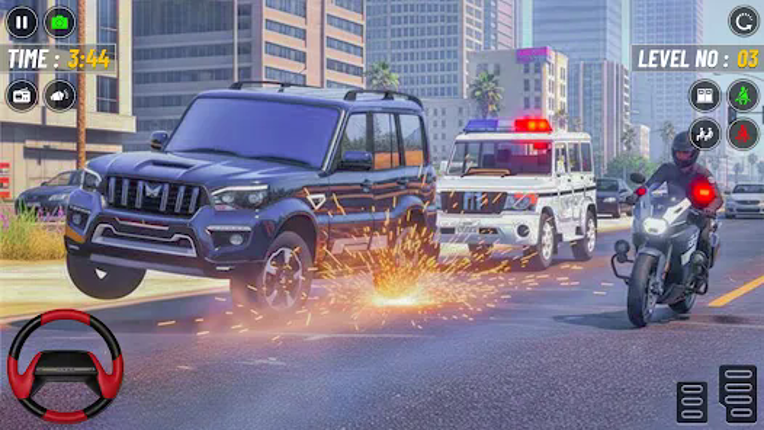 Police Car Driving US Cop Duty Image
