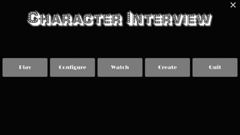 Character Interview screenshot