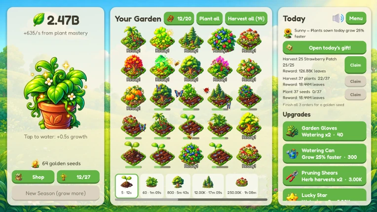 Idle Garden screenshot