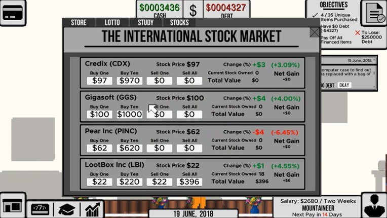 Life and Debt: A Real Life Simulator screenshot