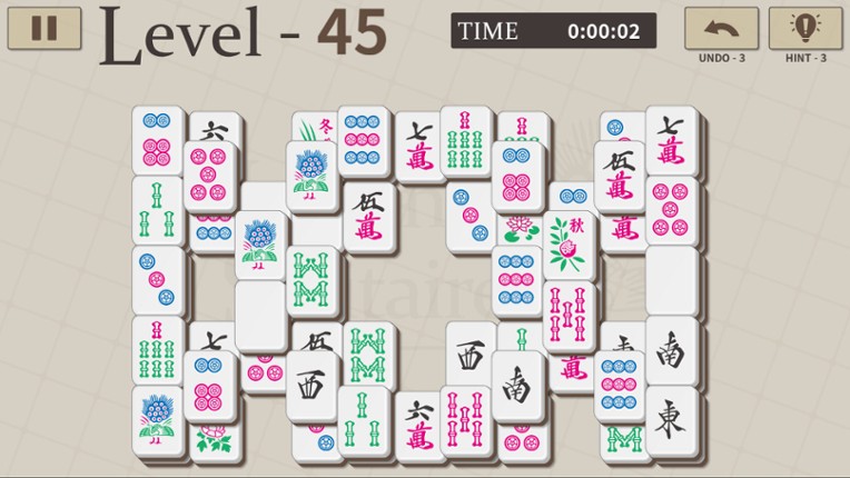 Mahjong Solitaire 100 screenshot