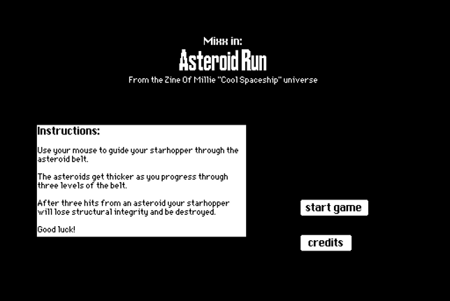 Mixx in: Asteroid Run screenshot