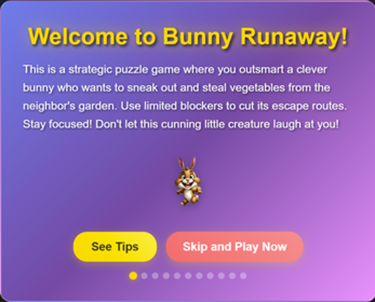 Bunny Runaway (Strategic Puzzle Game) Image