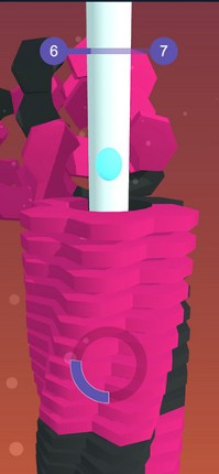 Ball Way Crush Color Tower 3d Image