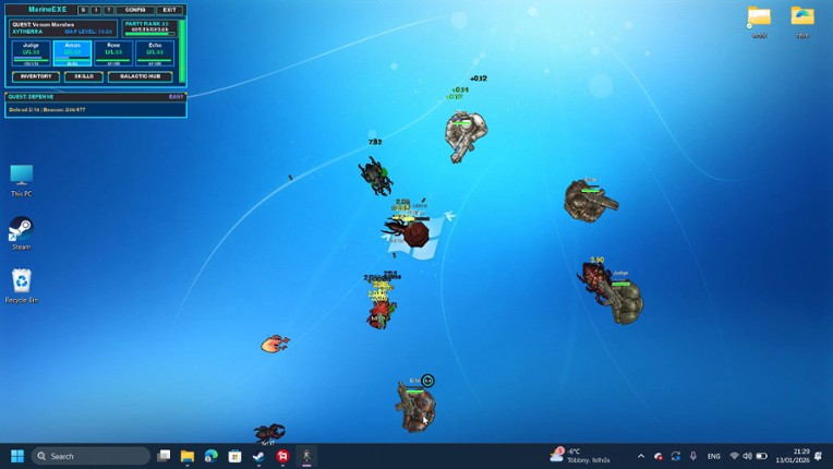 MARINE.EXE - Desktop RPG screenshot