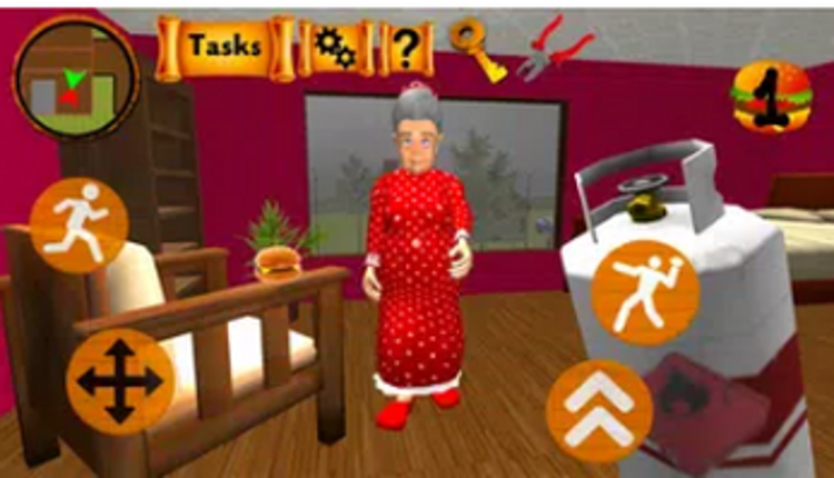 Neighbor Granny. Scary Secret 3D Image