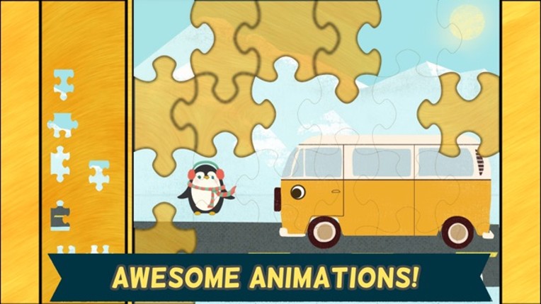 Car Games for Kids: Fun Cartoon Jigsaw Puzzles HD Image