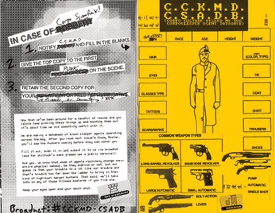 Corpo Culture Killed My Dog #8 - Mothership lo-fi zine Image