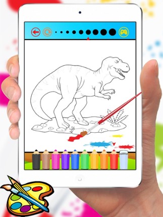 Dinosaur Coloring Book HD - Paint Colorful Dinos for Kids screenshot
