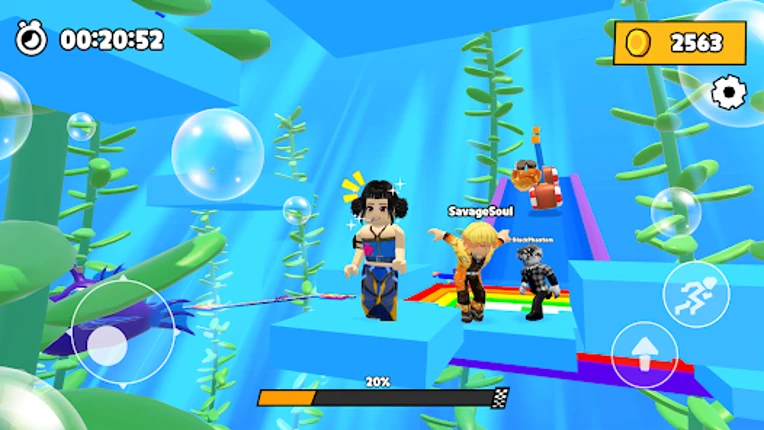 Rainbow Race: Obby Dash screenshot